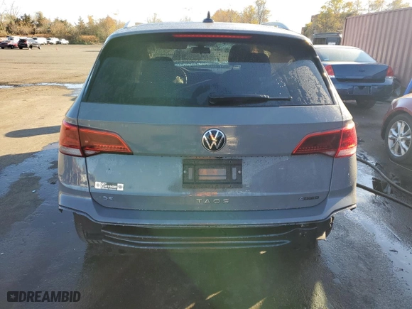 2022 Volkswagen Taos SE with VIN 3VVPX7B21NM023794, listed as a Copart auction lot 76951744 with 37,165 mi miles and Salvage Title. Bid and sale history available at carsss.com. Image 6.