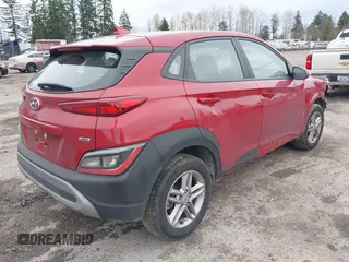 2022 Hyundai Kona SE with VIN KM8K2CAB0NU868211, listed as a IAAI auction lot 41901790 with 37,589 mi miles. Bid and sale history available at carsss.com. Image 4.