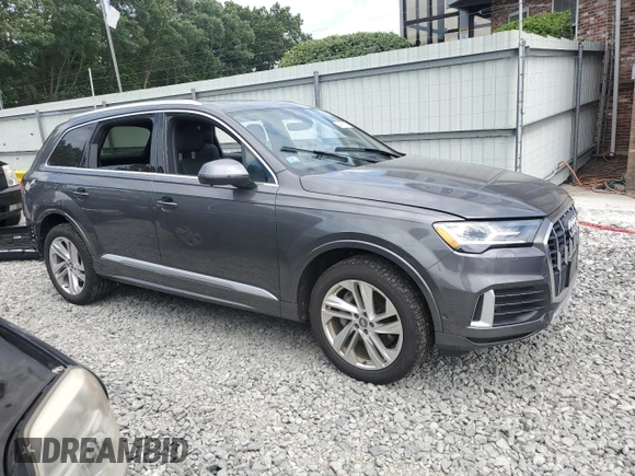 2020 Audi Q7 Premium Plus with VIN WA1LJAF78LD009220, listed as a Copart auction lot 64813815 with 47,200 mi miles and Salvage title. Bid and sale history available at DreamBid. Image 4.
