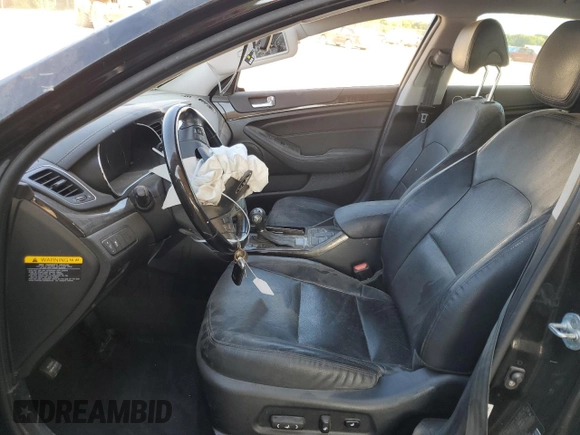 2014 Kia Cadenza Premium with VIN KNALN4D75E5163201, listed as a Copart auction lot 61553824 with 133,490 mi miles and Salvage Title. Bid and sale history available at carsss.com. Image 7.
