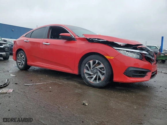 2018 Honda Civic Sedan EX with VIN 2HGFC2F77JH604418, listed as a Copart auction lot 52786265 with 88,901 mi miles and Clean Title. Bid and sale history available at carsss.com. Image 4.