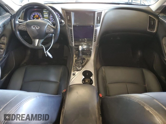 2016 Infiniti Q50 2.0t Premium with VIN JN1CV7AP3GM201982, listed as a Copart auction lot 75443484 with 79,658 mi miles and Clean Title. Bid and sale history available at carsss.com. Image 8.