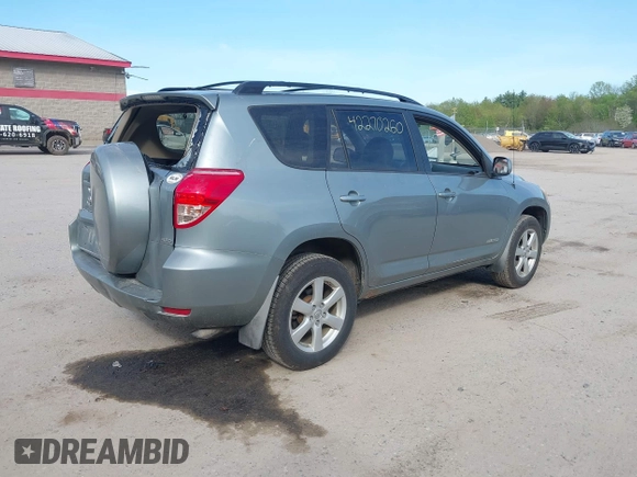 2008 Toyota RAV4 Limited with VIN JTMBD31VX86073331, listed as a IAAI auction lot 42270260 with 124,450 mi miles and . Bid and sale history available at DreamBid. Image 4.