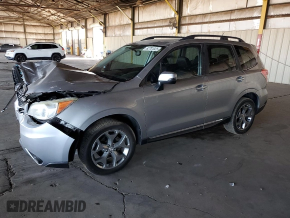 2015 Subaru Forester Touring with VIN JF2SJAUC7FH437389, listed as a Copart auction lot 62701025 with Not provided miles and Salvage title. Bid and sale history available at DreamBid. Image 1.
