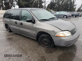 2001 Ford Windstar LX with VIN 2FMZA50421BB95048, listed as a Copart auction lot 45223795 with 208,984 mi miles and Salvage Title. Bid and sale history available at carsss.com. Image 4.