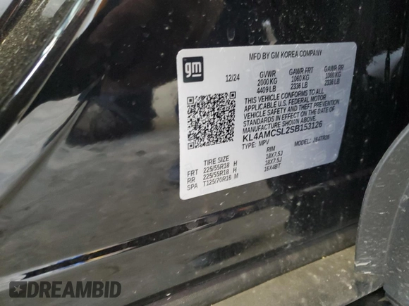 2025 Buick Encore GX Preferred with VIN KL4AMCSL2SB153126, listed as a Copart auction lot 54729845 with 8,184 mi miles and Clean title. Bid and sale history available at DreamBid. Image 13.