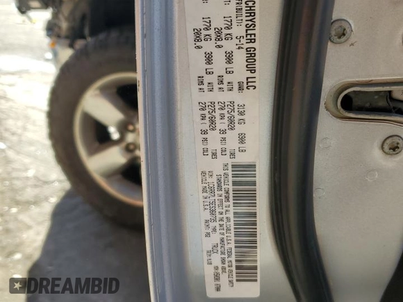 2014 Ram 1500 Big Horn z VIN 1C6RR7LT5ES360735, wystawiony jako Copart lot #46830285 z przebiegiem 165 301 mil mil oraz Szkoda całkowita • Salvage title. Historia ofert i sprzedaży dostępna na DreamBid. Obrazek 14.