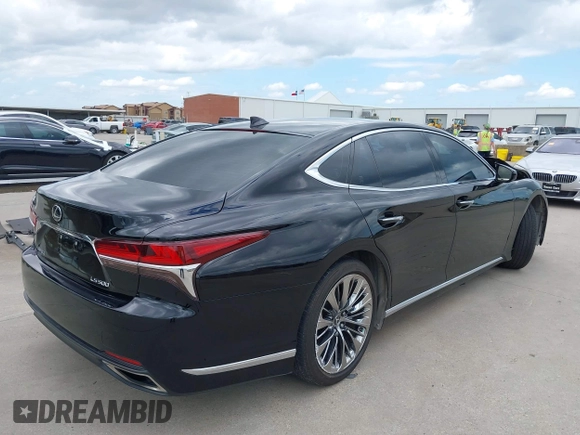 2020 Lexus LS 500 with VIN JTHD51FF1L5011017, listed as a IAAI auction lot 42061399 with 31,341 mi miles and . Bid and sale history available at DreamBid. Image 4.