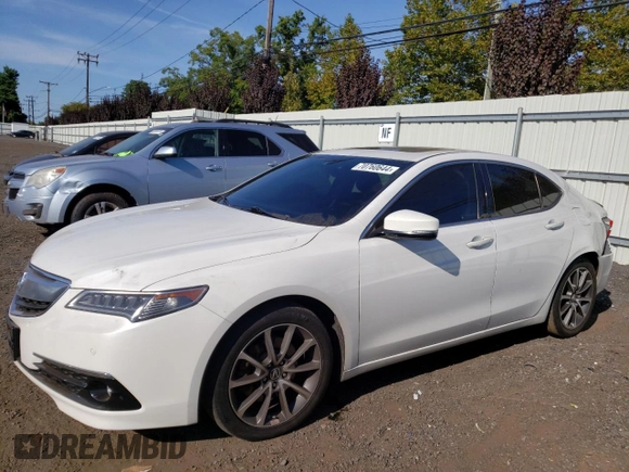 2016 Acura TLX V6 Advance with VIN 19UUB3F77GA003288, listed as a Copart auction lot 70760644 with 183,657 mi miles and Salvage Title. Bid and sale history available at carsss.com. Image 1.