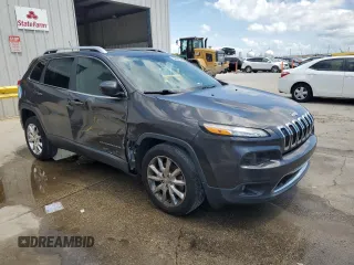 2014 Jeep Cherokee Limited with VIN 1C4PJLDB1EW154245, listed as a Copart auction lot 54428845 with 122,370 mi miles and Salvage Title. Bid and sale history available at DreamBid. Image 4.
