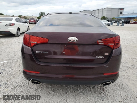 2013 Kia Optima LX with VIN 5XXGM4A76DG139737, listed as a Copart auction lot 80865254 with 141,848 mi miles and Clean Title. Bid and sale history available at DreamBid. Image 6.
