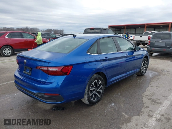 2023 Volkswagen Jetta S with VIN 3VW5M7BU0PM027528, listed as a IAAI auction lot 41526397 with 10,632 mi miles and . Bid and sale history available at DreamBid. Image 4.