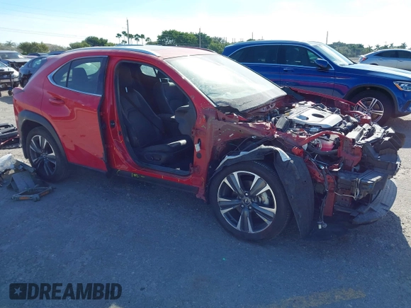 2024 Lexus UX with VIN JTHX6JBH8R2182245, listed as a IAAI auction lot 41205289 with 11,421 mi miles. Bid and sale history available at carsss.com. Image 1.