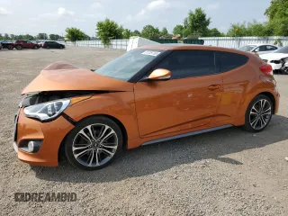 2016 Hyundai Veloster Turbo with VIN KMHTC6AE5GU293300, listed as a Copart auction lot 61209765 with 165,488 mi miles and Salvage title. Bid and sale history available at DreamBid. Image 1.