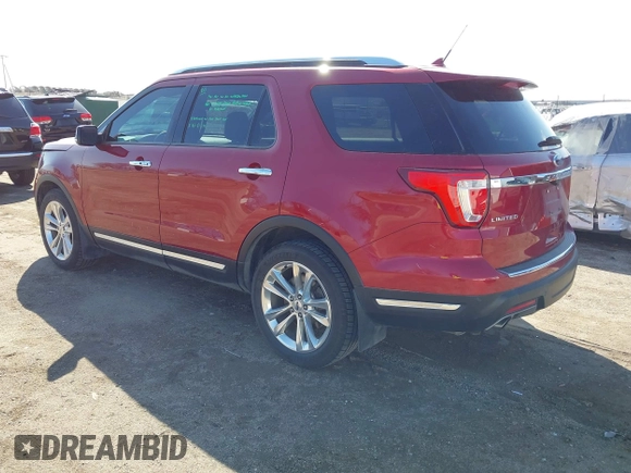 2019 Ford Explorer Limited with VIN 1FM5K8FHXKGB53406, listed as a IAAI auction lot 41906077 with 58,296 mi miles and . Bid and sale history available at carsss.com. Image 3.