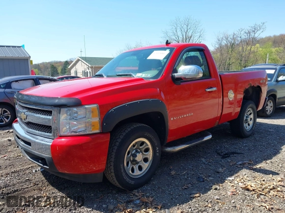 2009 Chevrolet Silverado 1500 Work Truck with VIN 1GCEK14C29Z187289, listed as a IAAI auction lot 42113066 with 109,077 mi miles. Bid and sale history available at carsss.com. Image 2.