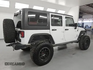 2017 Jeep Wrangler Unlimited Sahara z VIN 1C4BJWEG6HL531793, wystawiony jako Copart lot #63341115 z przebiegiem 154 615 mil mil oraz Czysty tytuł • Clean title. Historia ofert i sprzedaży dostępna na DreamBid. Obrazek 3.