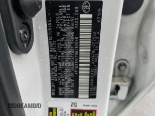 2022 Toyota Camry SE with VIN 4T1G11AK7NU682646, listed as a Copart auction lot 54264955 with 65,835 mi miles and Salvage Title. Bid and sale history available at carsss.com. Image 12.