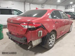 2020 Toyota Corolla LE with VIN JTDEPRAE3LJ027496, listed as a IAAI auction lot 41822666 with 64,433 mi miles. Bid and sale history available at carsss.com. Image 4.