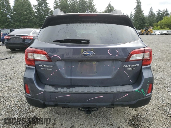 2017 Subaru Outback Limited with VIN 4S4BSEKC0H3251209, listed as a Copart auction lot 61591455 with 62,886 mi miles and Salvage title. Bid and sale history available at DreamBid. Image 6.