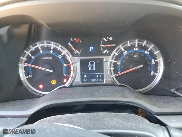 2019 Toyota 4Runner SR5 with VIN JTEBU5JR0K5701212, listed as a Copart auction lot 52002235 with 64,053 mi miles and Salvage Title. Bid and sale history available at carsss.com. Image 9.