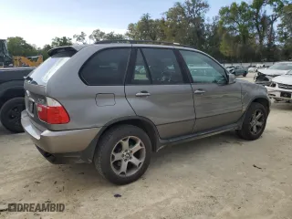 2005 BMW X5 3.0i with VIN 5UXFA13515LY13081, listed as a Copart auction lot 50143825 with 150,035 mi miles and Clean Title. Bid and sale history available at carsss.com. Image 3.