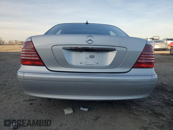 2003 Mercedes-Benz S-Class 4.3L with VIN WDBNG83J93A352558, listed as a Copart auction lot 80058514 with 160,864 mi miles and Salvage Title. Bid and sale history available at carsss.com. Image 6.