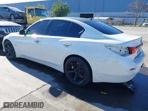 2017 Infiniti Q50 3.0t Premium with VIN JN1EV7AP3HM730522, listed as a IAAI auction lot 41399526 with 84,809 mi miles. Bid and sale history available at carsss.com. Image 3.