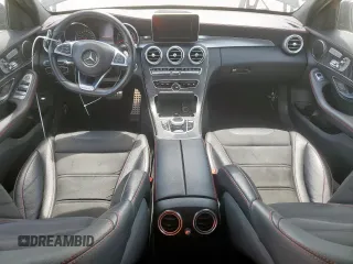 2018 Mercedes-Benz C 43 AMG with VIN 55SWF6EB2JU257667, listed as a Copart auction lot 51539385 with 48,258 mi miles and Salvage title. Bid and sale history available at DreamBid. Image 8.