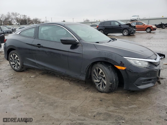 2018 Honda Civic Coupe LX with VIN 2HGFC4B58JH304886, listed as a Copart auction lot 44193085 with 112,353 mi miles and Salvage Title. Bid and sale history available at carsss.com. Image 4.
