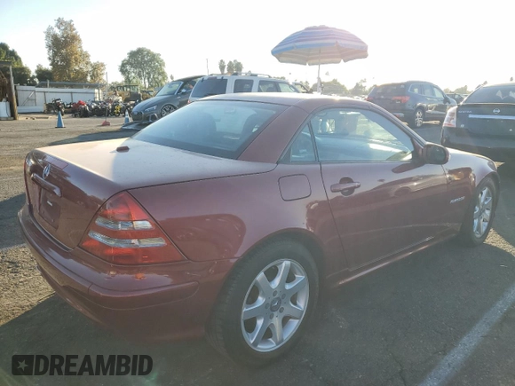 2003 Mercedes-Benz SLK 230 Kompressor с VIN WDBKK49F63F287958, выставлен на аукционе Copart как лот 81997114 с пробегом 64 366 миль миль и Чистый • Clean title. История ставок и продаж доступна на DreamBid. Изображение 3.