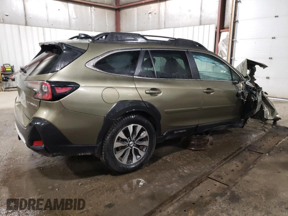 2025 Subaru Outback Limited with VIN 4S4BTANC7S3134557, listed as a Copart auction lot 47116245 with 9,524 mi miles and Salvage Title. Bid and sale history available at carsss.com. Image 3.