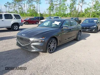 2023 Genesis G70 2.0T with VIN KMTG34TA4PU126965, listed as a IAAI auction lot 41971103 with 27,304 mi miles. Bid and sale history available at carsss.com. Image 17.
