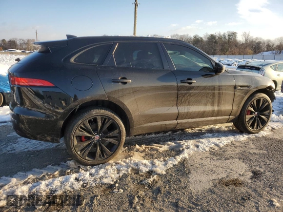 2020 Jaguar F-Pace S with VIN SADCM2FVXLA639831, listed as a Copart auction lot 87211504 with 28,995 mi miles and Salvage Title. Bid and sale history available at DreamBid. Image 3.
