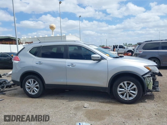 2016 Nissan Rogue S with VIN KNMAT2MT7GP595135, listed as a IAAI auction lot 41807286 with 103,576 mi miles and . Bid and sale history available at DreamBid. Image 14.