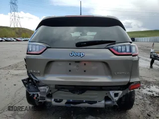 2020 Jeep Cherokee Limited with VIN 1C4PJMDXXLD616411, listed as a Copart auction lot 55453845 with 14,510 mi miles and Salvage title. Bid and sale history available at DreamBid. Image 6.