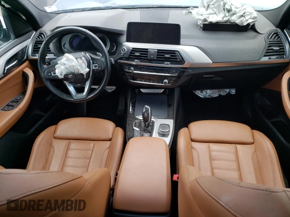 2019 BMW X3 xDrive30i with VIN 5UXTR9C5XKLD93135, listed as a Copart auction lot 62034204 with 0 mi miles and Salvage Title. Bid and sale history available at carsss.com. Image 8.