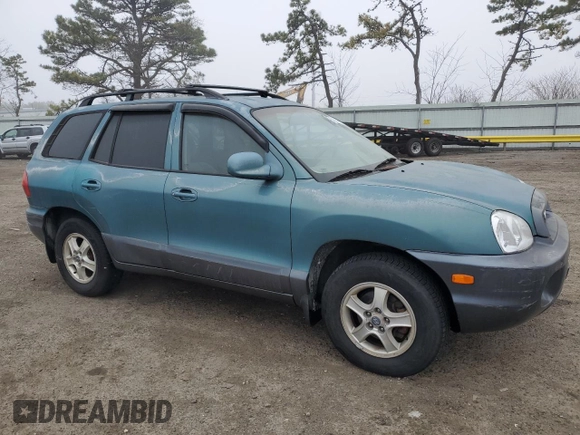 2002 Hyundai Santa Fe GLS with VIN KM8SC73DX2U328945, listed as a Copart auction lot 51134965 with 98,503 mi miles and Non Repairable. Bid and sale history available at carsss.com. Image 4.