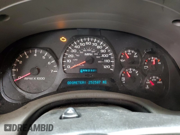 2004 Chevrolet TrailBlazer EXT LT with VIN 1GNET16S546205626, listed as a Copart auction lot 42518775 with 252,587 mi miles and Salvage Title. Bid and sale history available at carsss.com. Image 9.