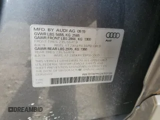 2016 Audi Q5 Premium Plus с VIN WA1D7AFP6GA059186, выставлен на аукционе Copart как лот 55206495 с пробегом 46 287 миль миль и Списание • Salvage title. История ставок и продаж доступна на DreamBid. Изображение 13.