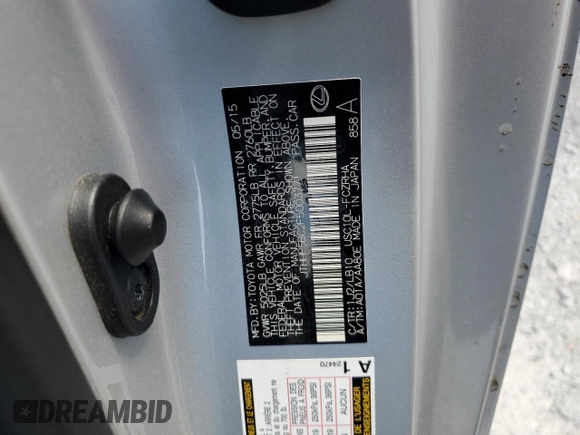 2015 Lexus RC F F z VIN JTHHP5BC2F5003771, wystawiony jako Copart lot #56905654 z przebiegiem 89 081 mil mil oraz Szkoda całkowita • Salvage title. Historia ofert i sprzedaży dostępna na DreamBid. Obrazek 12.