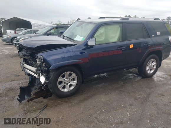 2022 Toyota 4Runner SR5 with VIN JTEMU5JR0N6028851, listed as a IAAI auction lot 41972880 with 38,484 mi miles and . Bid and sale history available at DreamBid. Image 2.
