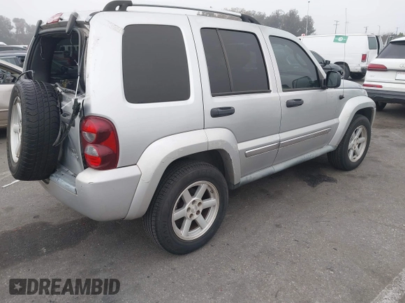 2005 Jeep Liberty Limited with VIN 1J4GK58KX5W704393, listed as a IAAI auction lot 41675508 with 188,403 mi miles. Bid and sale history available at carsss.com. Image 4.