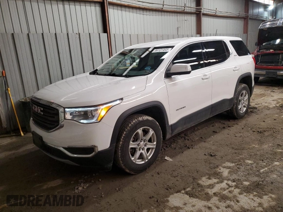 2017 GMC Acadia SLE with VIN 1GKKNRLA9HZ256037, listed as a Copart auction lot 44131445 with 89,797 mi miles and Salvage title. Bid and sale history available at DreamBid. Image 1.