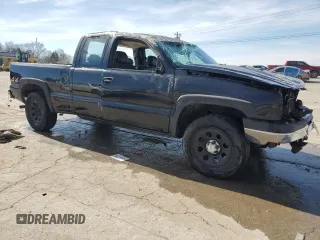 2005 Chevrolet Silverado 1500 with VIN 1GCEK19V75E332757, listed as a Copart auction lot 46627485 with 0 mi miles and Salvage Title. Bid and sale history available at carsss.com. Image 4.