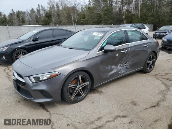 2019 Mercedes-Benz A 220 with VIN WDD3G4FB2KW031250, listed as a Copart auction lot 51075025 with 104,011 mi miles and Salvage Title. Bid and sale history available at DreamBid. Image 1.