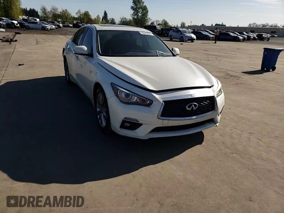 2018 Infiniti Q50 Luxe z VIN JN1EV7AP3JM350781, wystawiony jako Copart lot #53319295 z przebiegiem 53 886 mil mil oraz Szkoda całkowita • Salvage title. Historia ofert i sprzedaży dostępna na DreamBid. Obrazek 10.