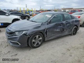 2019 Honda Civic Sedan LX with VIN 2HGFC2F66KH552594, listed as a Copart auction lot 47577545 with 34,096 mi miles and Salvage Title. Bid and sale history available at carsss.com. Image 1.