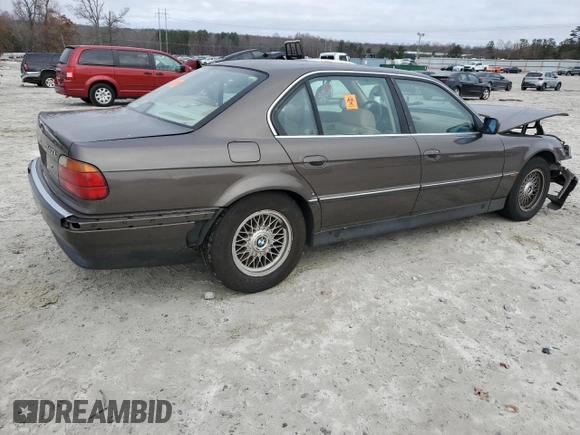 1997 BMW 7 Series 740il with VIN WBAGJ8325VDM01757, listed as a Copart auction lot 85734614 with 190,453 mi miles and Non Repairable. Bid and sale history available at carsss.com. Image 3.