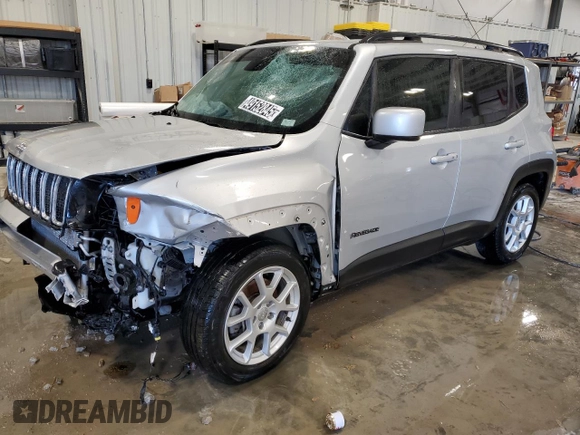 2020 Jeep Renegade Latitude with VIN ZACNJABB6LPK93728, listed as a Copart auction lot 49152845 with 52,272 mi miles and Clean Title. Bid and sale history available at carsss.com. Image 1.